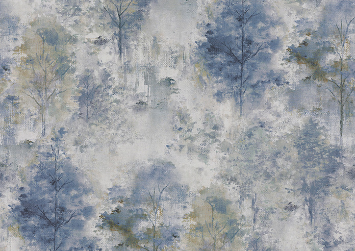 Woodland, Saxon Blue - Made to Measure Curtains - Image 8